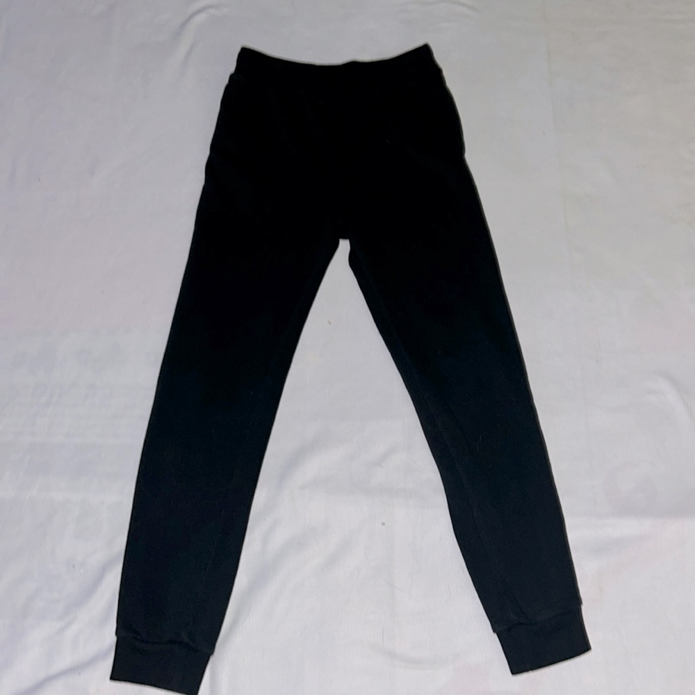 Plain black sweatpants